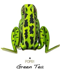 LUNKERHUNT POPPING FROG 1/4OZ LURE  01 - Green Tea