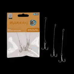 LURE US IN REAPER RIG REPLACEMENT TREBLE RIGS - 80mm