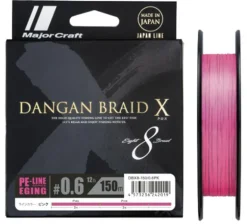 MAJORCRAFT DANGAN X EGI BRAID LINE 150m PINK - PE 0.6 - 12lb