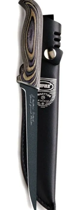 MARTTIINI PRESENTATION GREY BIRCH HANDLE FILLETING KNIFE WITH SHEATH - 6 INCH