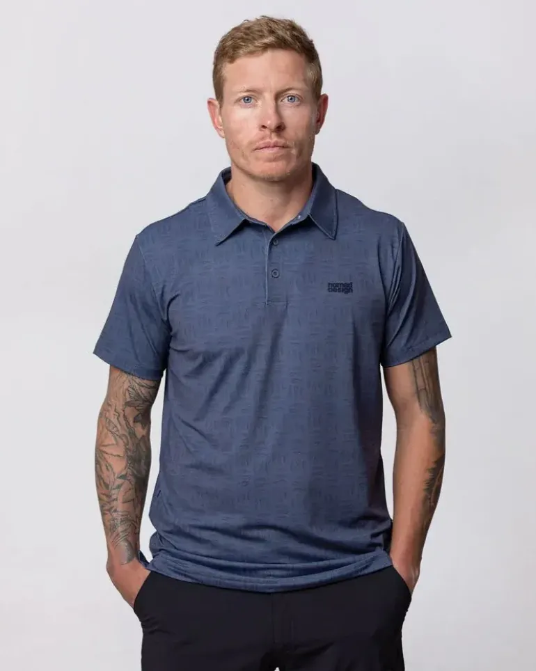 NOMAD POLO SHIRT BIG GAME CHARCOAL - Small