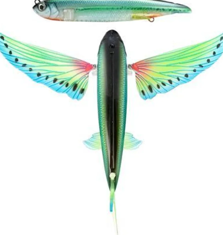 NOMAD SLIPSTREAM 140 FLYING FISH LURE PACK LG - Lumo Glow