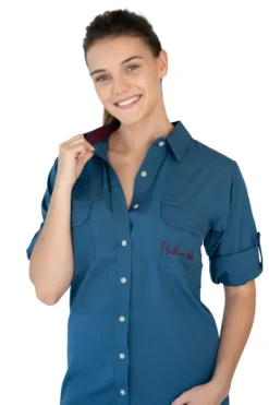 NORTHERN TIDE LADIES SHIRT DRESS BLUE - XL