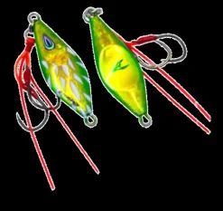 OCEANS LEGACY ROVEN MICRO JIG LURE RIGGED 6g - 1 Green Gold
