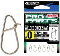 OWNER WELDED QUICK SNAP - #000 - 18lb/ 8kg - Qty 6