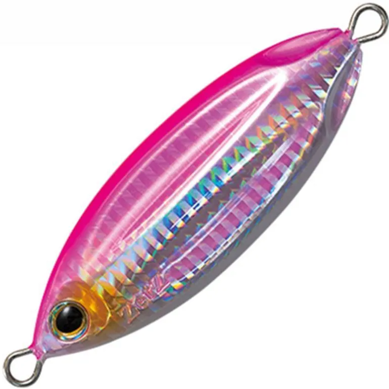 PALMS SLOW BLATT CAST OVAL JIG LURE 60g - Pink Back Glow