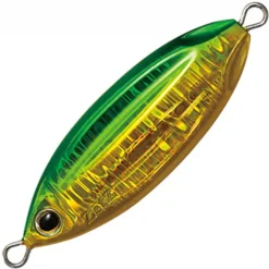 PALMS SLOW BLATT CAST OVAL JIG LURE 40g - Gold Green