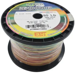 POWER PRO DEPTH HUNTER ONE SHOT BRAID LINE 1148yds MULTI COLOUR - 80lb