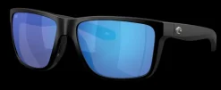 06S9120 COSTA BROADBILL II 580G GLASS POLARIZED SUNGLASSES  - Frame: Matte Black/ Lens: Blue Mirror