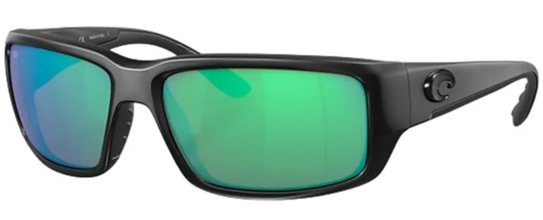 06S9006 COSTA FANTAIL 580G GLASS POLARIZED SUNGLASSES - Frame: Blackout/ Lens: Green Mirror