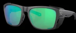 06S9112 COSTA KING TIDE 6 580G GLASS POLARIZED SUNGLASSES  - Frame: Black Pearl/ Lens: Green Mirror