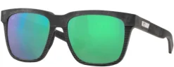 06S9029 COSTA PESCADOR 580G GLASS POLARIZED SUNGLASSES - Frame: Net Gray/ Lens: Green Mirror