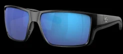 06S9080 COSTA REEFTON PRO 580G GLASS POLARIZED SUNGLASSES  - Frame: Black/ Lens: Blue Mirror