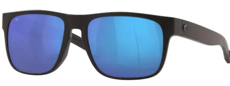 06S9008 COSTA SPEARO 580G GLASS POLARIZED SUNGLASSES - Frame: Blackout/ Lens: Blue Mirror