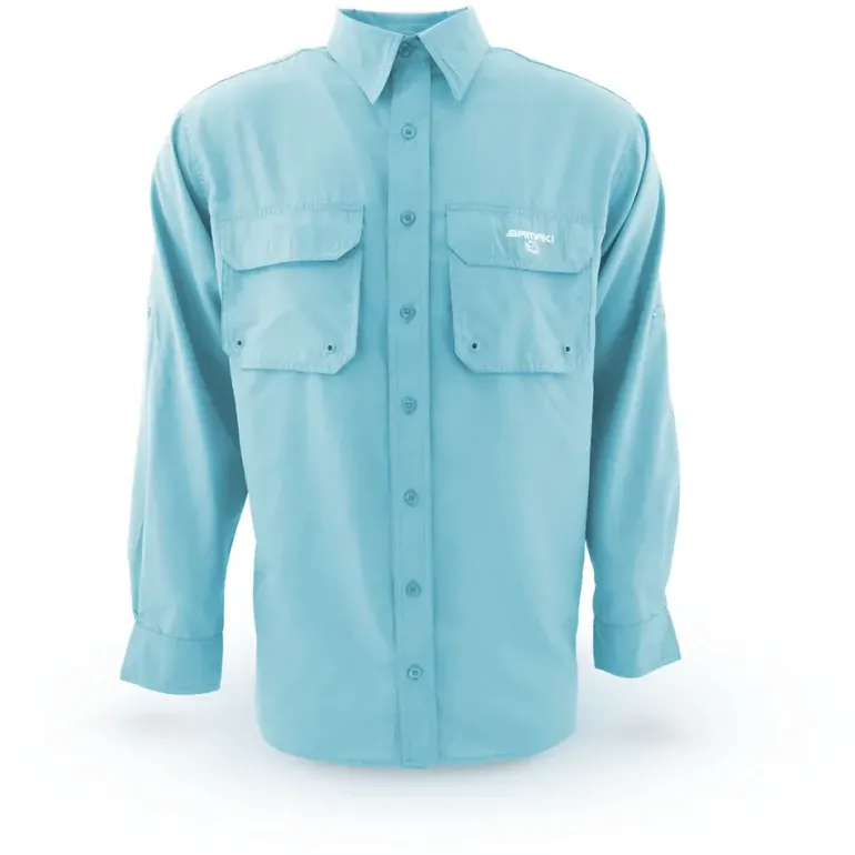 SAMAKI BREEZE LADIES VENTED LONG SLEEVE SHIRT OCEAN MIST - X Small