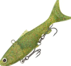 SAMAKI VIBELICIOUS VIBE THUMPER TAIL 70mm - 10.8g LURE - Avocado
