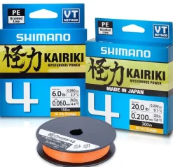 SHIMANO KAIRIKI 4 BRAID LINE 150m ORANGE - 6lb