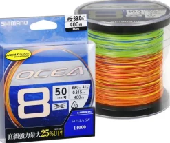 SHIMANO OCEA 8 BRAID LINE MULTI COLOUR 300m - PE1.5 - 30lb