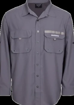 SHIMANO VENTED SHIRT GREY - Small