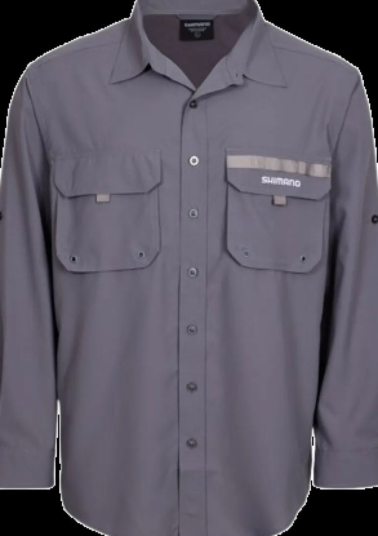 SHIMANO VENTED SHIRT GREY - Small