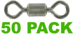SHOGUN BLACK ROLLING SWIVELS 50 PACK #8 - 37lb - Qty 50pcs