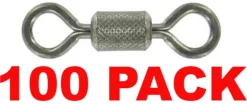 SHOGUN BLACK ROLLING SWIVELS 100 PACK #8 - 37lb - Qty 100pcs