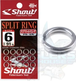 SHOUT SPLIT RINGS - #3 - 29lb - Qty 20