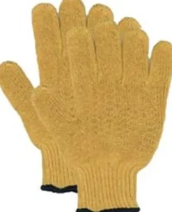 STM - COTTON / RUBBER GRIP LATTICE GLOVES