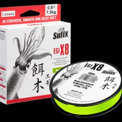 SUFIX EGI X8 BRAID 150m NEON CHARTREUSE - 11lb