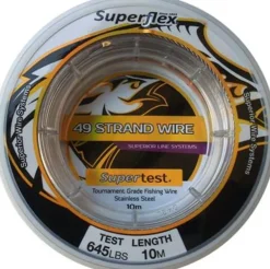 SUPERFLEX 49 STRAND WIRE 10m - 135lb - 0.90mm