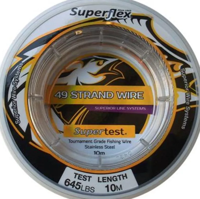 SUPERFLEX 49 STRAND WIRE 10m - 135lb - 0.90mm