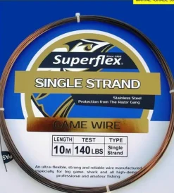SUPERFLEX SINGLE STRAND WIRE 10m - 27lb - 0.35mm