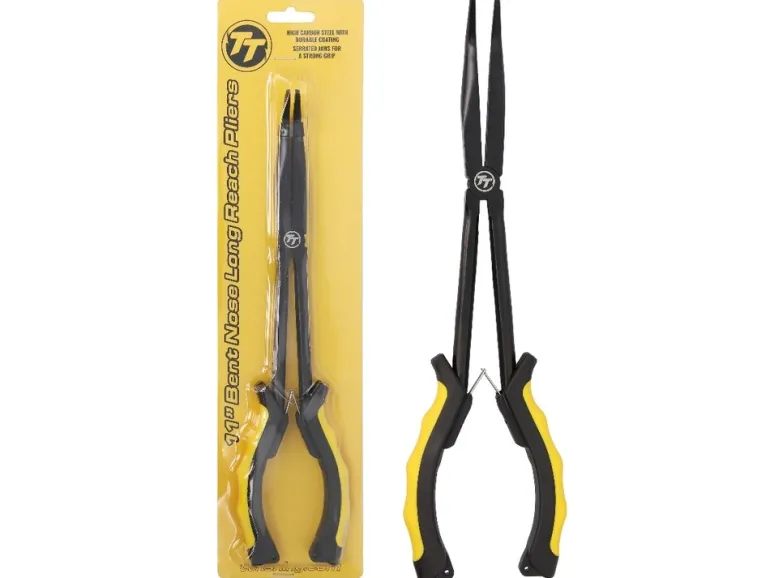 TACKLE TACTICS BENT NOSE LONG REACH PLIERS - 11 Inch