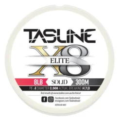 TASLINE ELITE X8 PURE BRAID 300m WHITE - 8lb - PE 0.4