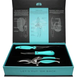 TOADFISH COASTAL KITCHEN COLLECTION WITH TEAL OYSTER KNIFE