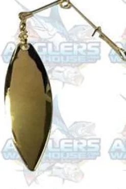 TODDS JIG SPINNERS - GOLD WILLOW - Size 1 - Qty 5