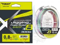 TORAY JIGGING PE X8 POWERGAME BRAID LINE 300m MULTI COLOUR - 20lb - PE 1.5