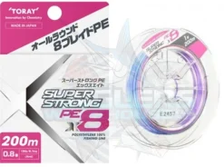 TORAY SUPER STRONG PE X8 BRAID LINE 200m MULTI COLOUR - 13lb - PE 0.8