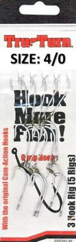 TRU TURN 711 PRE MADE GANG HOOKS - 1 Qty 5 sets