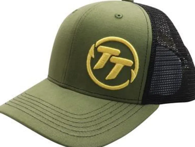TT FISHING PREMIUM TRUCKER CAP KHAKI GREEN/ BLACK