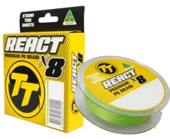 TT REACT X8 BRAID LINE 200m GREEN - 6lb