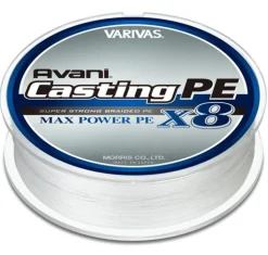 VARIVAS AVANI CASTING MAX POWER PE X8 BRAID LINE 300m WHITE - PE 1.0 - 20.2lb