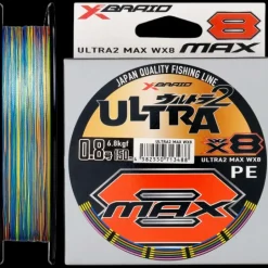 YGK X-BRAID ULTRA2 MAX WX8 BRAID LINE 300m MULTI - PE 1 - 20lb